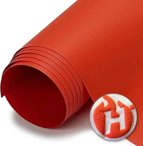 Vista 43 de Heat Transfer Vinyl 4U HT Puff Vinilo de transferencia de calor de 20 pulgadas (verde manzana, 1 pie), 20 pulgadas x 1 pie