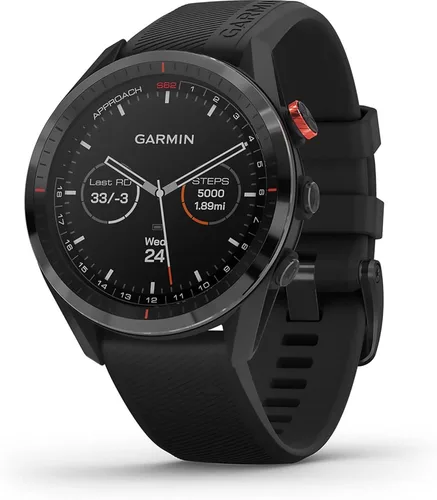 Vista 2 de Garmin Approach S62, reloj GPS de golf premium, organizador virtual incorporado Negro