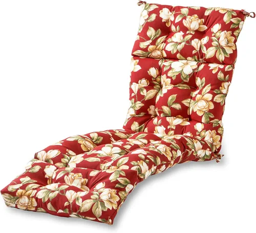 Vista 28 de Greendale Home Fashions Cojín para tumbona exterior de 72 x 22 pulgadas, Adobe Stripe