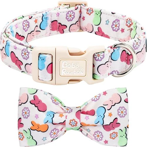 Vista 15 de Collar para perro, con estampado de tiburón, collar para cachorro, collar para mascotas, collar de lazo para perros, suave, duradero, ajustable