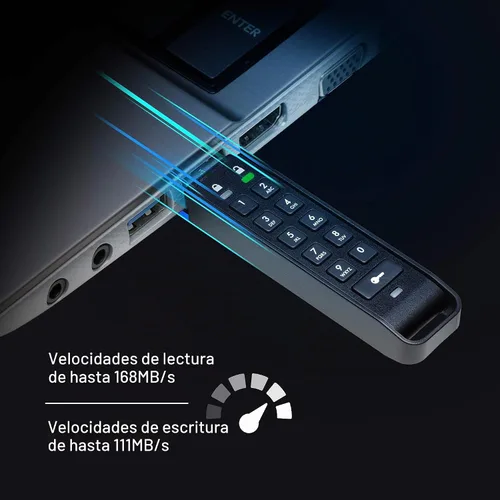 Vista 2 de iStorage datAshur Personal2 32 GB Unidad flash segura Protección con contraseña Portátil Cifrado de hardware de grado militar