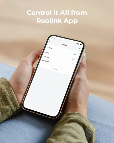Vista 5 de Reolink Timbre digital, solo compatible con Reolink Video Doorbell V2, fácil de conectar y usar, control remoto a través de la aplicación, múltiples
