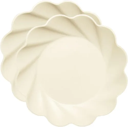 Vista 13 de Sophistiplate Platos de cena compostables ecológicos – Hecho de fibra de madera de bambú y caña de azúcar – Platos biodegradables y desechables