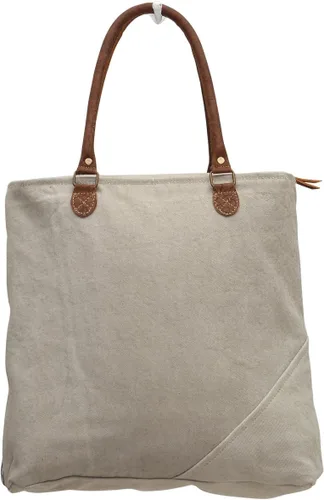 Vista 3 de Myra Bag Bolsa de lona reciclada de vida segmentada S-0705, Gris
