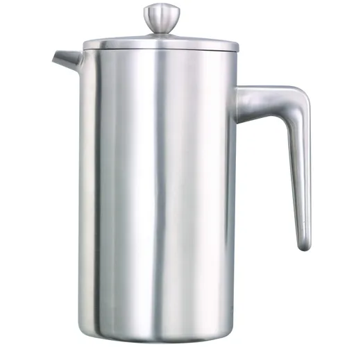 Vista 10 de Service Ideas PDWSA350BS Prensa de café de doble pared, acero inoxidable, cepillado, 12 oz.