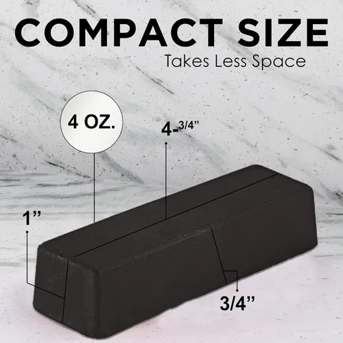 Vista 2 de Black Emery Polishing Compound - un compuesto de curso utilizado para cortar y preparar materiales a pulir - funciona en aluminio, acero inoxidable