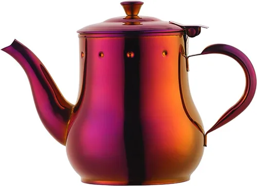 Vista 13 de Buyer Star Tetera de acero inoxidable con infusor extraíble, hervidor de café de 17 onzas para cafetería, restaurante occidental, bar y hogar, Arco