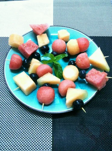 Vista 7 de JapanBargain 4113 - Pincho de bambú de 4 pulgadas, palillos de dientes largos, palillos de frutas, púas de cóctel, brocheta para parrilla, brocheta