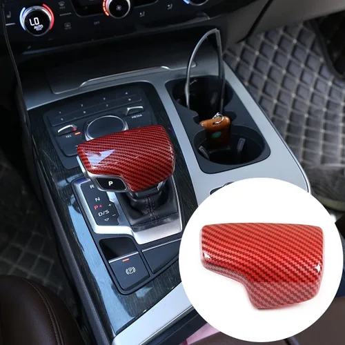 Vista 10 de YIWANG Cubierta de la cabeza de la palanca de cambios central de coche ABS cromada para Audi A4 A5 Q7 Q5 S4 S5 2016-2020 Accesorios de automóvil