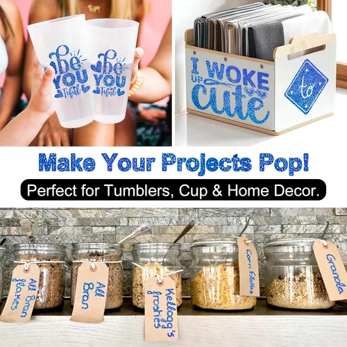 Vista 6 de TECKWRAP Vinilo Holográfico Azul Brillante Vinilo Permanente Cromado Metálico 1 pie x 5 pies