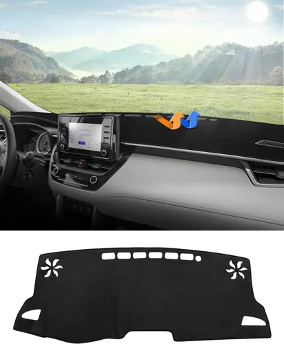 Vista 43 de Autorder Alfombrilla de Cubierta para Tablero para Toyota Tundra 2014-2021 Accesorios Cubierta para Salpicadero Alfombrilla de Franela Parasol