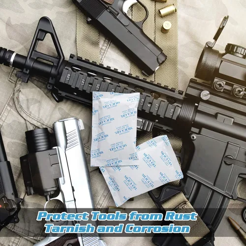 Vista 4 de SurpOxyLoc Paquetes de gel de sílice de grado alimenticio, paquetes de 3.53 oz (5 unidades) para control de humedad, absorbentes de humedad sin