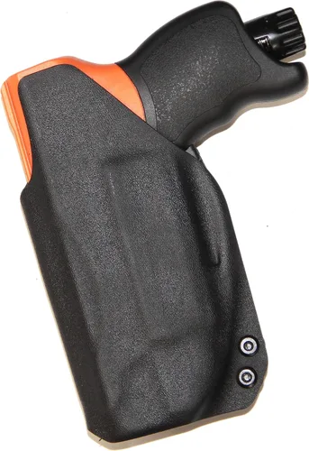 Vista 2 de REVKEL - Funda Kydex personalizada IWB/AIWB CCW para pistola de bolas de pimienta compacta UMAREX HDP 50. Hecho a mano en Texas, EE. UU. Pistola