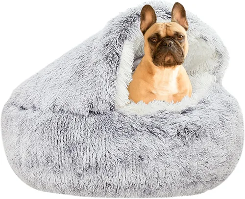 Vista 9 de YUDANSI Cama para Gatos con Capucha para Gatos de Interior, Cama para Perros con Capucha Grande Cubierta para Perros Pequeños Gatos Cachorros