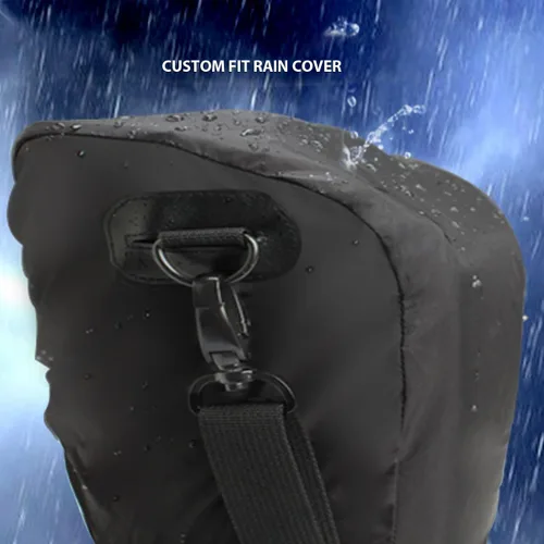 Vista 10 de USA GEAR Bolsa compacta para guardar cámara con cobertor para lluvia y correa para hombro