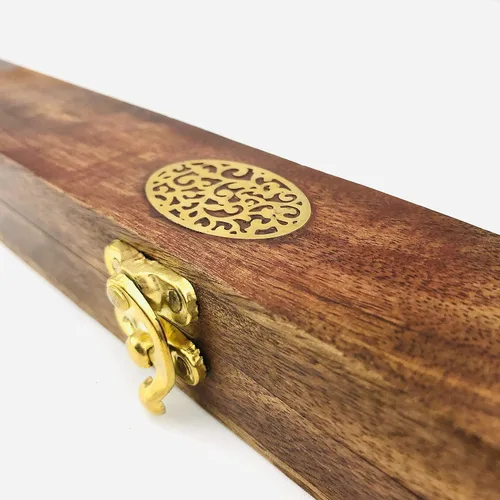 Vista 5 de Will O'Wisp's Wand Emporium - Varita de bruja y mago en caja de madera real, certificado de autenticidad