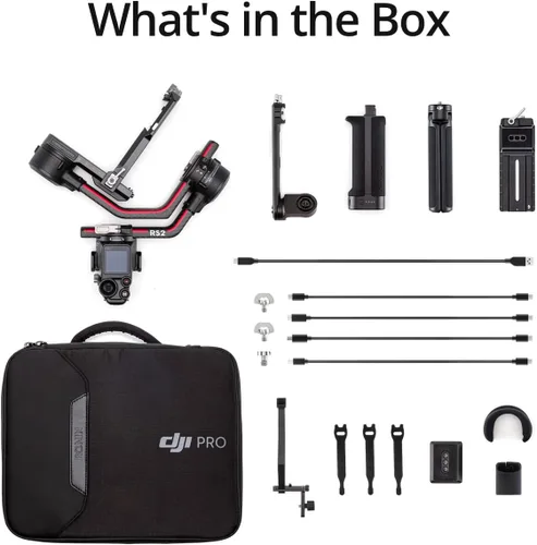 Vista 5 de DJI RS 2 - 3-Axis Gimbal Stabilizer for DSLR and Mirrorless Cameras, Nikon, Sony, Panasonic, Canon, Fuji, 10lbs Tested Payload, 1.4” Full