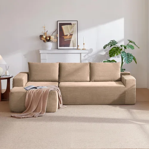 Vista 27 de Sofá modular de 110 pulgadas, sofá modular Cloud con asiento profundo, sofás tapizados sin hueso para sala de estar, sofá modular moderno