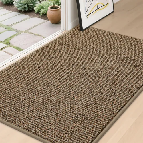 Vista 28 de BEQHAUSE Tapete para puerta de Dirt Trapper de 20 x 32 pulgadas, antideslizante, lavable, tapete de entrada, resistente a la suciedad y absorbente