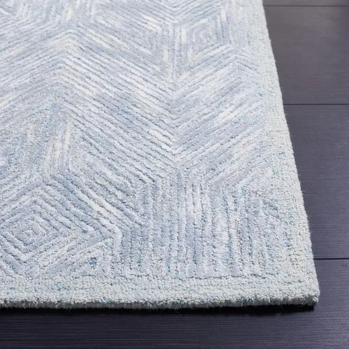 Vista 4 de SAFAVIEH Soho Collection Runner Rug - 8' Runner, Blue & Grey, Contemporary Design, Ideal for High Traffic Areas in Hallway, Bathroom & Kitchen