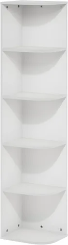 Vista 238 de Furinno - Estantería de cubos de 5 niveles serie Luder para libros y almacenamiento, color roble francés