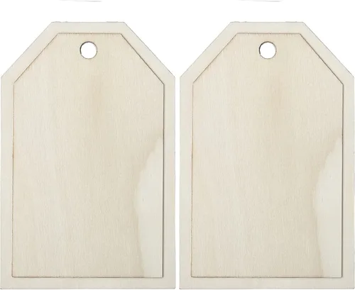Plaid Superficie sin pintar, forma de capas de 7 pulgadas, perfecta para manualidades de madera sin terminar, 63490, 1 unidad (paquete de 2)