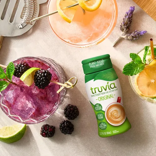 Vista 5 de Truvia Edulcorante líquido sin calorías de la hoja de stevia, botella de 2.7 onzas líquidas, sabor original (paquete de 1)