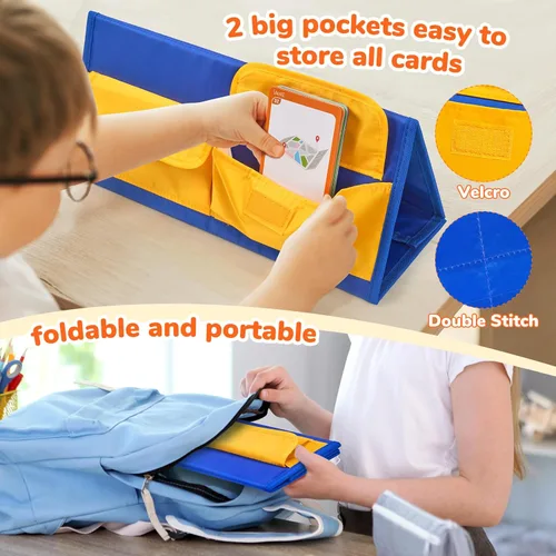 Vista 4 de Kit de Tarjetas Flash de Tienda de Tentáculos de Construcción de Palabras de Gamenote - Juegos de Fonética de Palabras CVC Tabla de Combinación