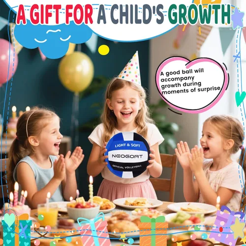 Vista 8 de Soft Volleyball for Indoor Practice-Super Soft & Silent Fabric Indoor Volleyball Lightweight for Kids Youth Beginners, Perfect for House Training