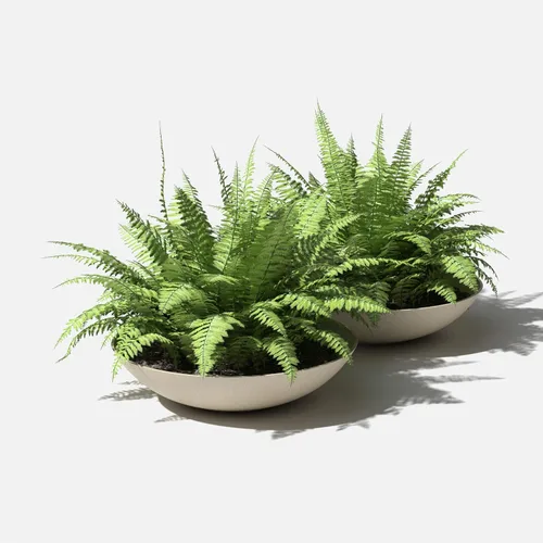 Vista 19 de Veradek Mason Series Lane Bowl Planter para mesas de interior o exterior/jardines hecho de compuesto de plástico y piedra con agujeros