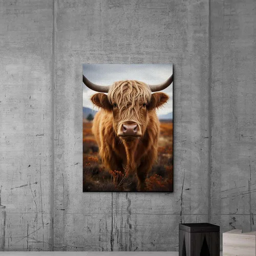 Vista 3 de printable wall art, aesthetic room decor, fireplace mantel art, nursery wall decor, yak printing art, yak