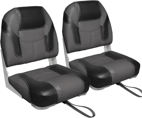 Vista 16 de Leader Accessories Un par de asientos plegables Elite para barco de pesca con respaldo bajo/alto (2 asientos)