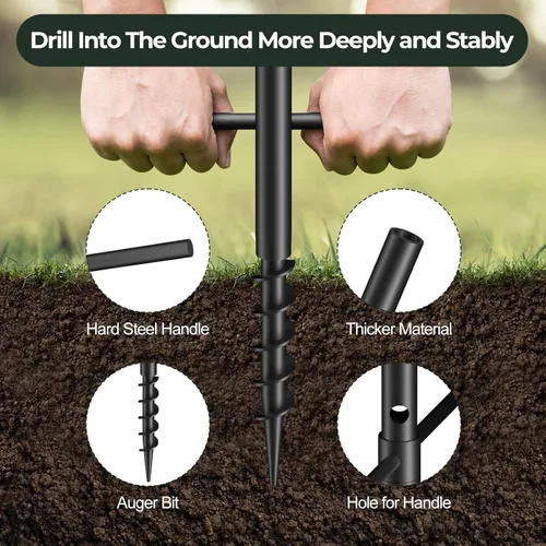 Vista 4 de BITNIN - Poste de jardín para pájaros para exteriores, soporte de poste de alimentación de pájaros resistente de 92 pulgadas con deflector a prueba