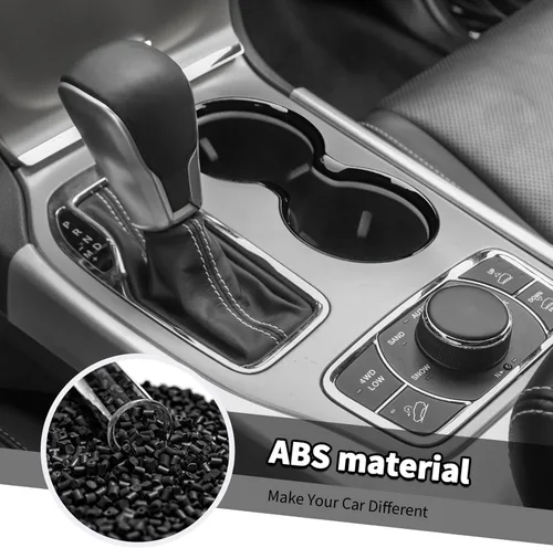 Vista 4 de Jimen Compatible con Jeep Grand Cherokee 2011-2021, Tapa de Cubierta del Portavasos Delantero (Negro)