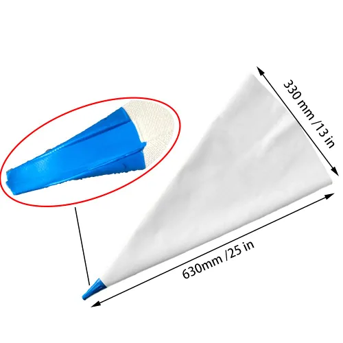 Vista 2 de Bolsa de mortero de mampostería de lechada para azulejos, bolsas de tuberías resistentes, bolsa de cemento, bolsa selladora de lechada, 13 x 25