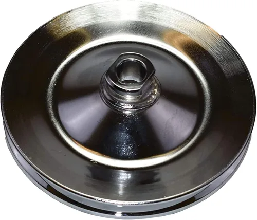 Vista 6 de A-Team Performance - Polea de bomba de dirección asistida - Bomba Saginaw de ranura única de acero Key-Way 5/8" orificio del chavetero - Compatible