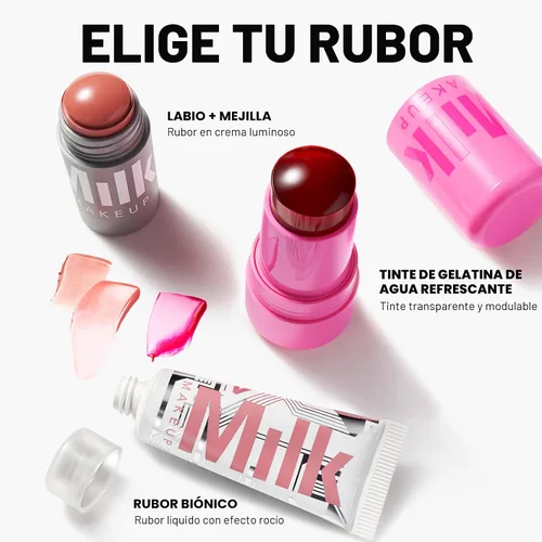 Vista 8 de Milk Makeup Barra de crema multiusos Lip + Cheek con acabado satinado o mate Dash - Rosa claro - Acabado satinado