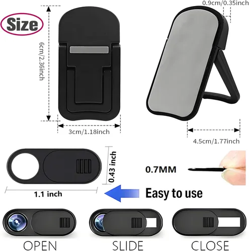 Vista 4 de 2 soportes portátiles para laptop, elevador ajustable para laptop, refrigeración ergonómica, mini soporte invisible para computadora de escritorio