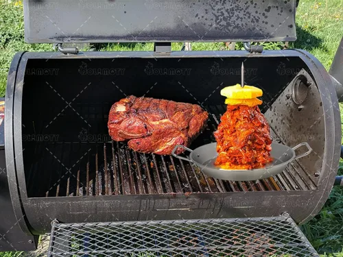 Vista 6 de Parrilla Vertical Brocheta Pan Gyro Pincho Shawarma Soporte para horno, Brocheta Al Pastor para parrilla, Hack El Pastor para Tacos Al Pastor