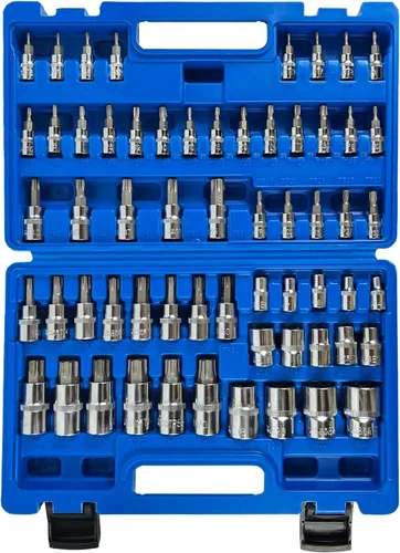 Vista 9 de SUNHAMCKP - Juego de 31 puntas y dados Torx, 14 puntas de estrella (T8- T70) y 13 enchufes E-Torx (E4-E24) y 4 adaptadores de enchufe de impacto
