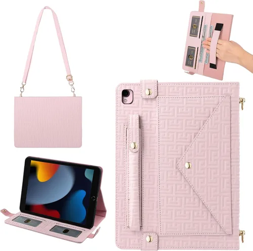 Vista 181 de Funda tipo bolso para iPad mini de 5ª/4ª/3ª/2ª/1ª generación de 7.9 pulgadas, Techcircle funda ligera tipo folio con soporte bandolera con billetera