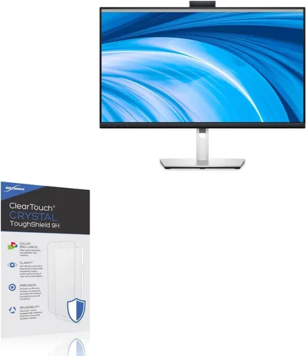 BoxWave Screen Protector Compatible With Dell 27 Video Conferencing Monitor (C2723H) - ClearTouch Crystal ToughShield 9H (2-Pack), Clear 9H Tough