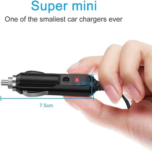 Vista 4 de Cargador de coche de 12 V compatible con reproductor de DVD portátil DBPOWER Sylvania RCA, cojín de asiento Snailax, Spectra S1 S2 extractor