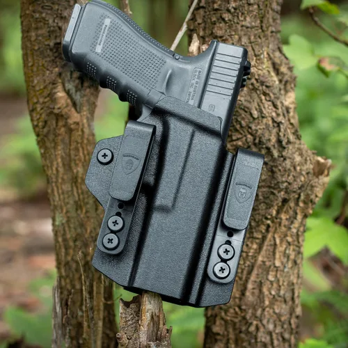 Vista 6 de Funda IWB y OWB convertible de WARRIORLAND, ajuste selecto para Glock 43X/ 17/19/ 19X/ 22/23/ 26/31/ 32/43/ 44/45, Taurus G2C/ G3C, 1911 de 5" sin