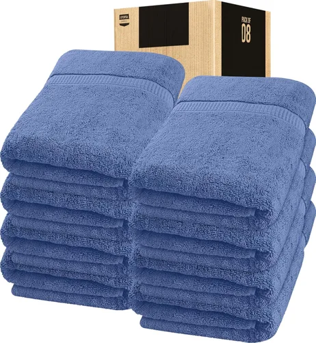 Vista 25 de Utopia Towels - Toalla de baño gigante, 2 unidades, 17.69 oz/yd2 (600 gsm), 100% algodón hilado en anillo, altamente absorbentes y de secado rápido