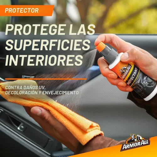 Vista 3 de Armor All Kit de lavado de autos y limpiador interior de automóvil, incluye toalla, espuma de neumáticos, spray de vidrio, spray protector y spray