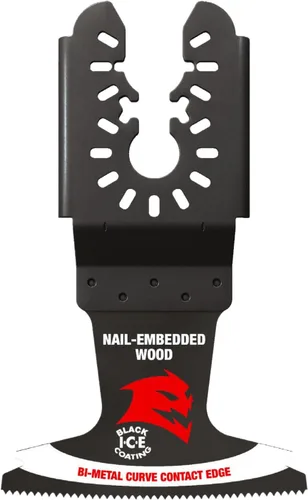 Diablo Demo Demon - Cuchilla oscilante bimetálica universal para madera incrustada en clavos, ancho de corte de 2-1/2 pulgadas, profundidad de corte