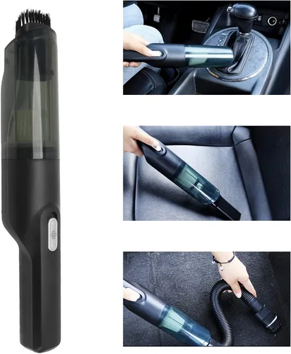 Vista 5 de Mini aspiradora, aspiradora de automóvil, 7.4 V, compacta e inalámbrica, aspiradora de mano para automóvil, mini aspiradora inalámbrica de mano