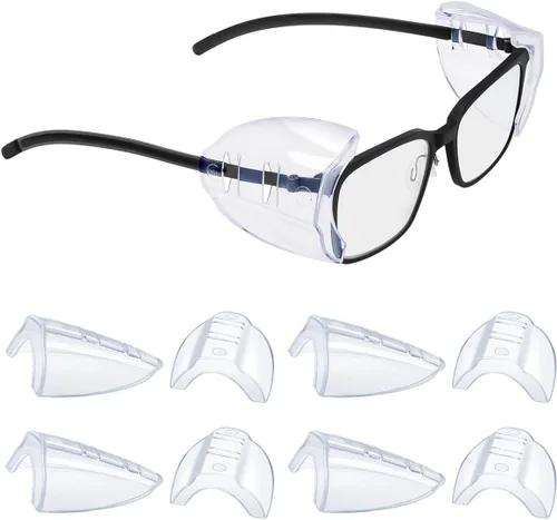 Vista 9 de YunTuo 2/4/6/10 pares de protectores laterales para gafas, protectores laterales para gafas graduadas