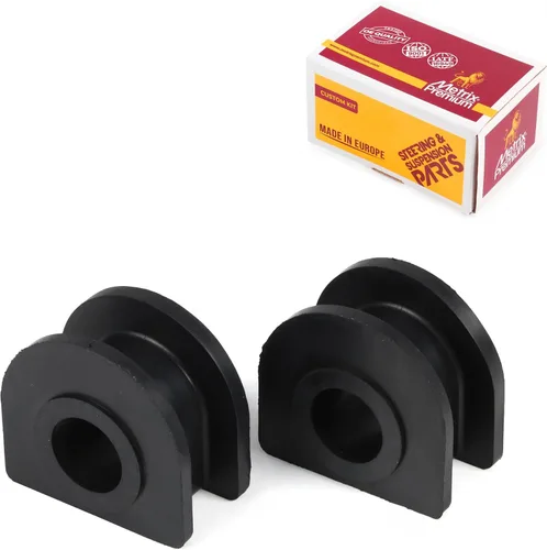 Vista 70 de Metrix Premium Chassis Parts - Kit de bujes de barra estabilizadora delantera de 2 piezas para Jeep Cherokee 1991-2001, Comanche 1991-1992, Grand